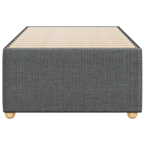 Sängram mörkgrå tyg