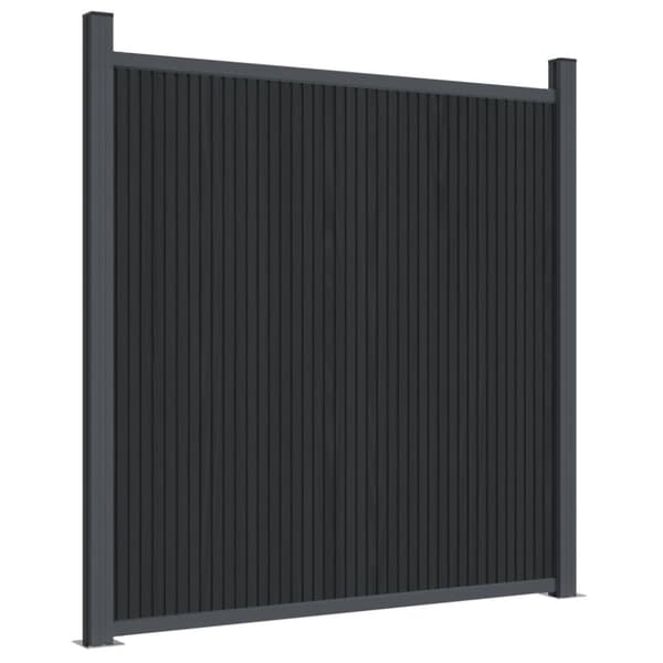 Staketpanel WPC grå 180x186 cm