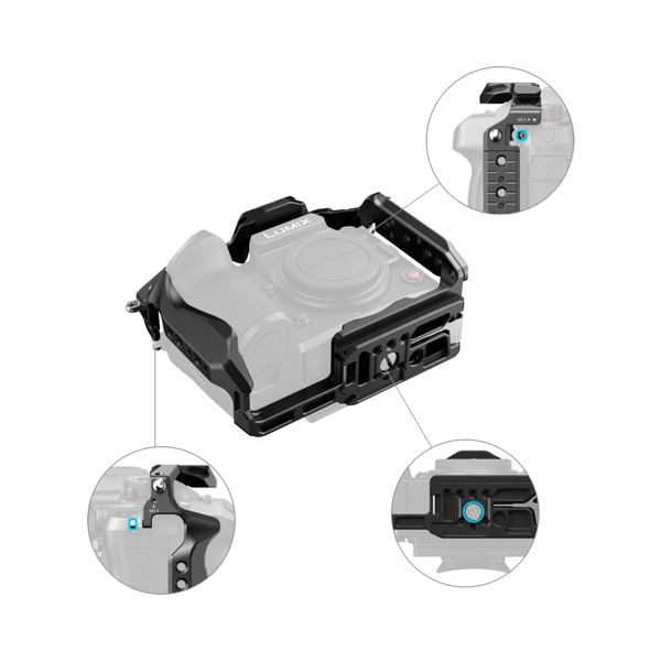 SmallRig 4825 HawkLock Quick Release Cage Kit for Panasonic Lumix GH7 / GH6