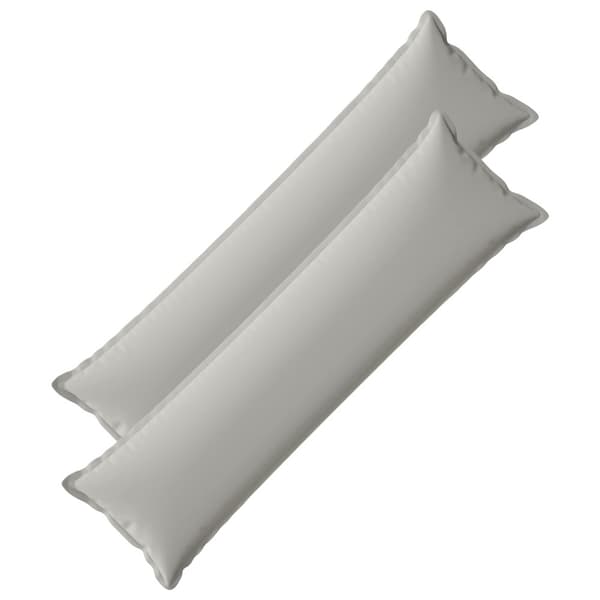 Kuddöverdrag 2 st HOUTEN Grå 40 x 145 cm Polyester