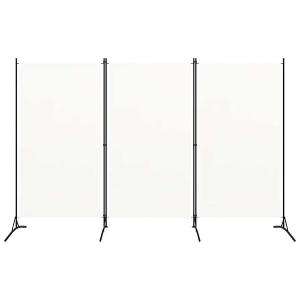 Rumsavdelare 3 paneler vit 260x180 cm tyg