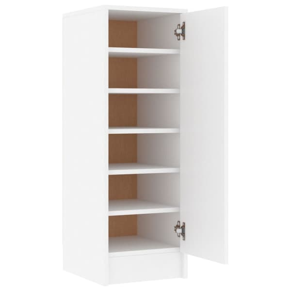 Skoskåp vit 32x35x92 cm konstruerat trä