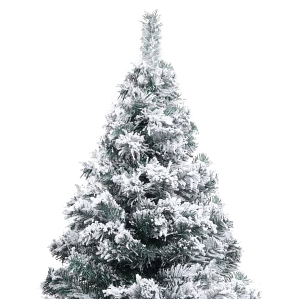 Plastgran med snö grön 150 cm PVC