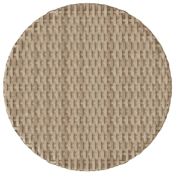Bistrogrupp med dynor 3 delar beige konstrotting