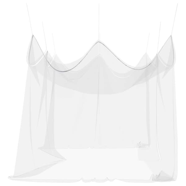 Trädgårdsmyggnät 156 Mesh Vit 3 x 6 x 2,5 m Polyester