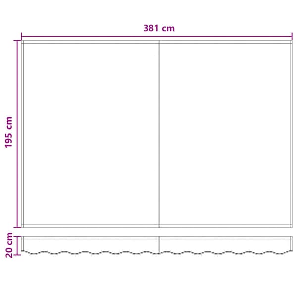 Markis Taupe 4 x 2 m Polyester och metall