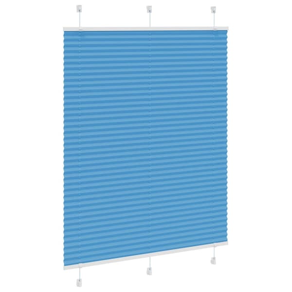 Plisserad persienn blå 110x150 cm tyg bredd 109,4cm polyester