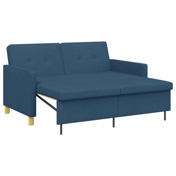 Pull Out Sofa Bed Blå Tyg