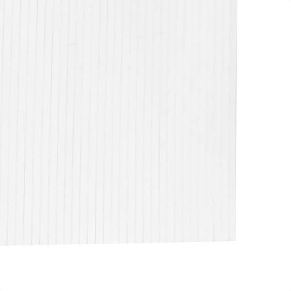 Rumsavdelare vit bredd 800 cm höjd 165 cm bambu