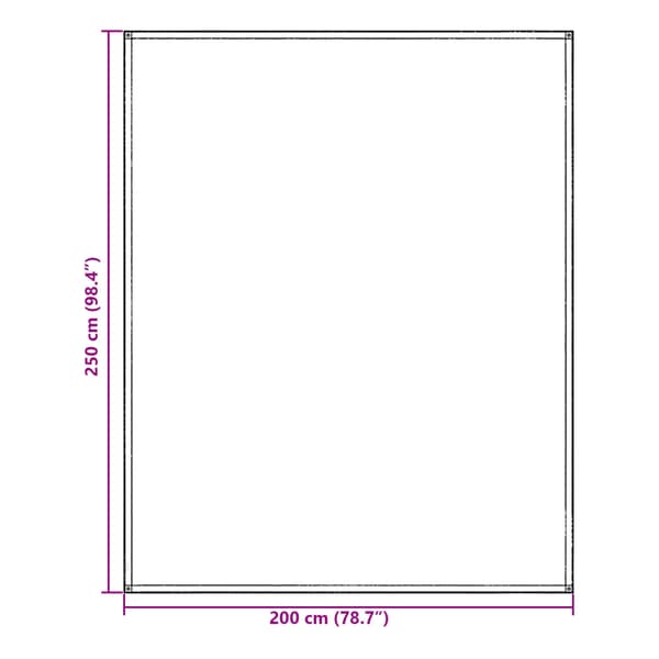 Tältmatta Ljusgrå 200 x 250 cm polyeten