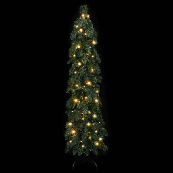 Belyst plastgran med 60 LEDs 120 cm