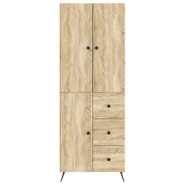 Skåpset 2 pcs Sonoma-ek Konstruerat trä
