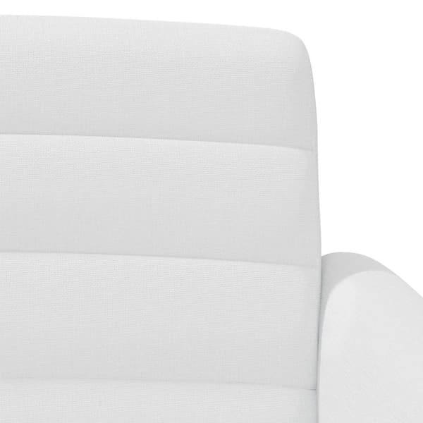 Loveseat med knapprapport Vit 116 x 67 x 80 cm Tyg