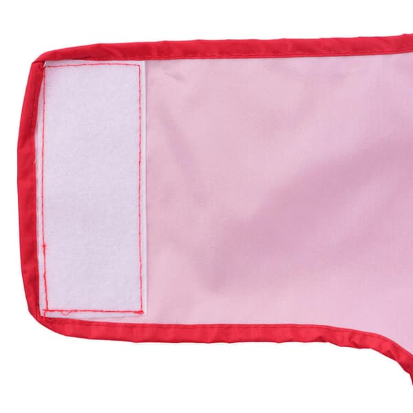 Regnrock för hundar med reflekterande remsor polyester röd L