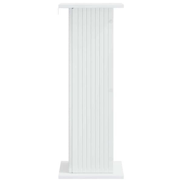 Växtställ 2 pcs Vit högglans 30,5 x 30 x 80,5 cm