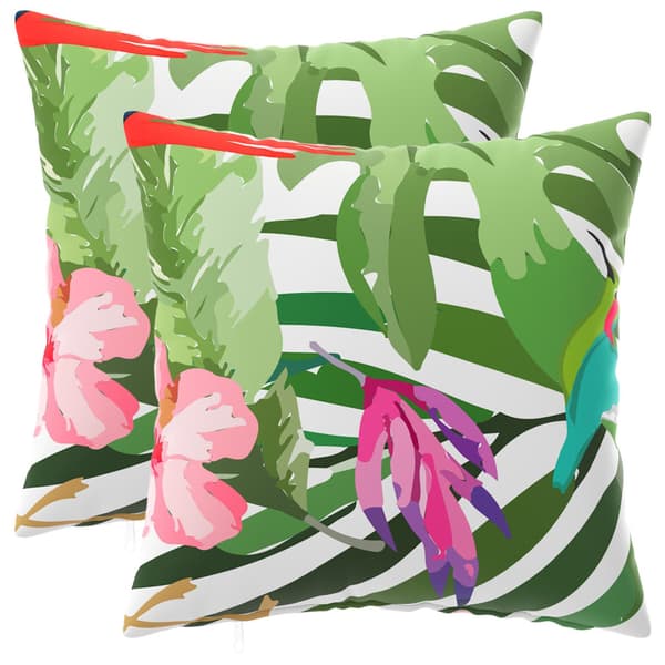 Kuddöverdrag 2 st HEERLEN Svart 45 x 45 cm Polyester