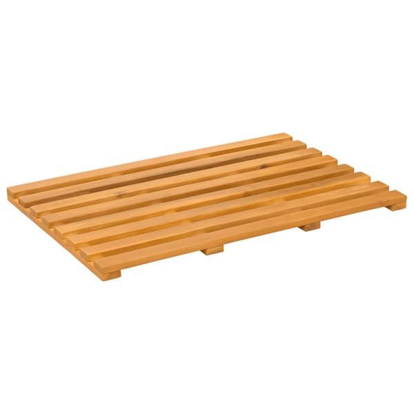 Badmatta Enfärgad Brun 100 x 53 cm trä