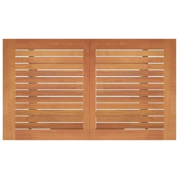 Hopfällbart trädgårdsbord 120x70x75 cm massivt eukalyptusträ
