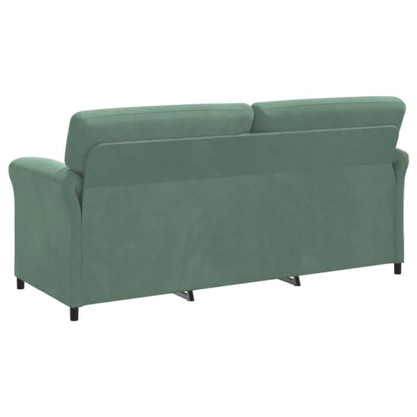 3-Sits soffa Havgrön 198 x 83 x 95 cm Sammet