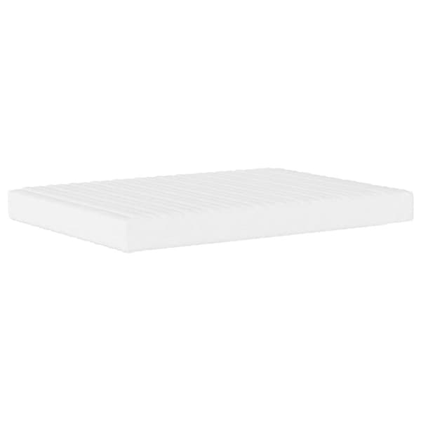 Bed with Mattress "Dover" Light Grey 140x190 cm Fabric