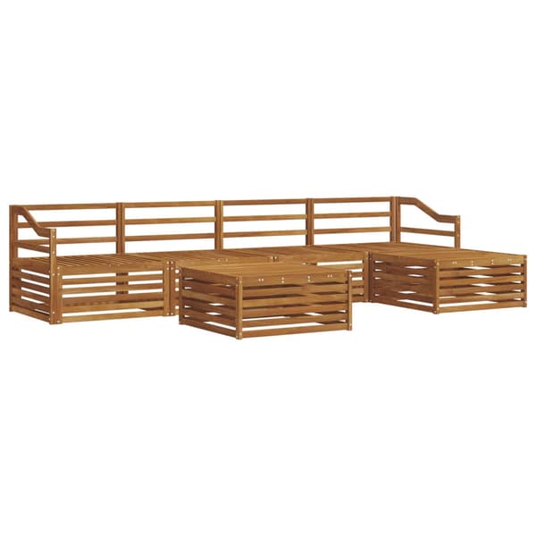 Utomhussoffset 6 pcs Naturfärg