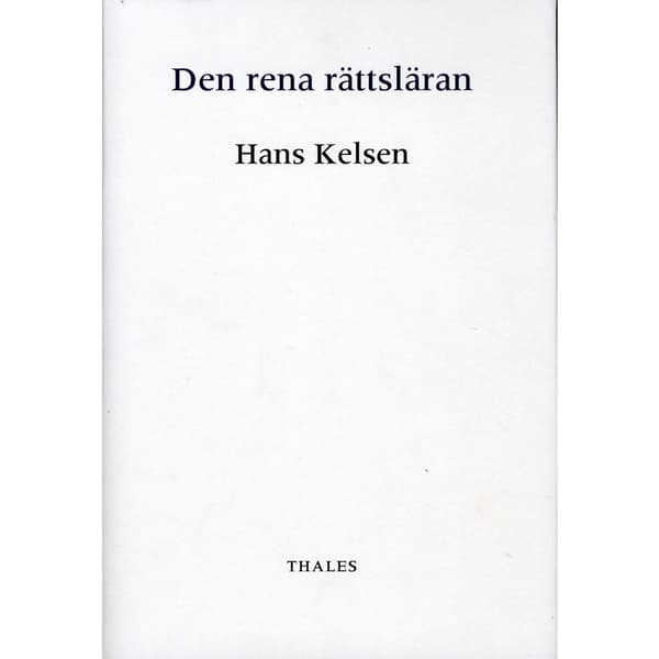 Den rena rättsläran (inbunden)