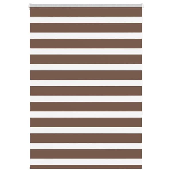 Rullgardin zebra brun 115x150 cm tyg bredd 110,9 cm polyester
