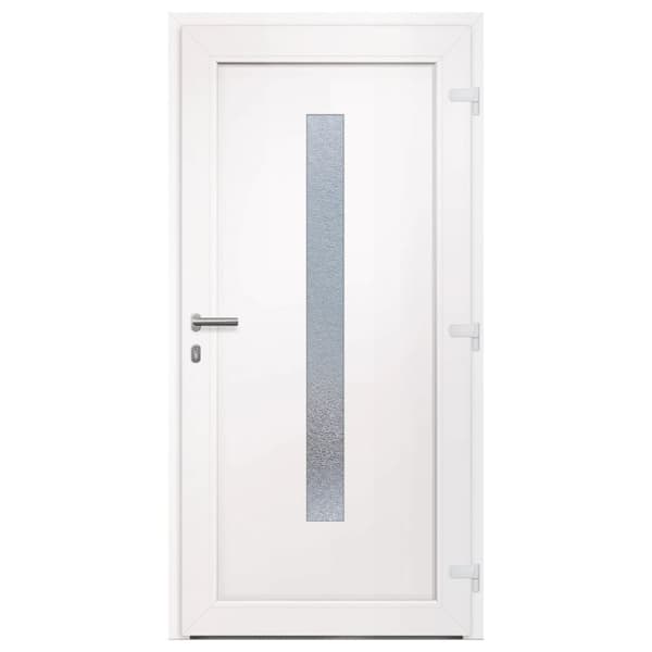 Ytterdörr vit 98x200 cm PVC