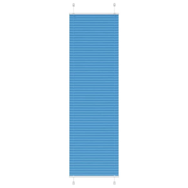 Plisserad persienn blå 65x200cm tyg bredd 64,4cm polyester