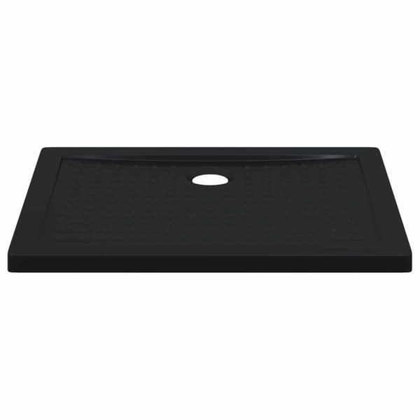 Duschbas Tray med Prickar 90 x 70 x 4 cm ABS Svart