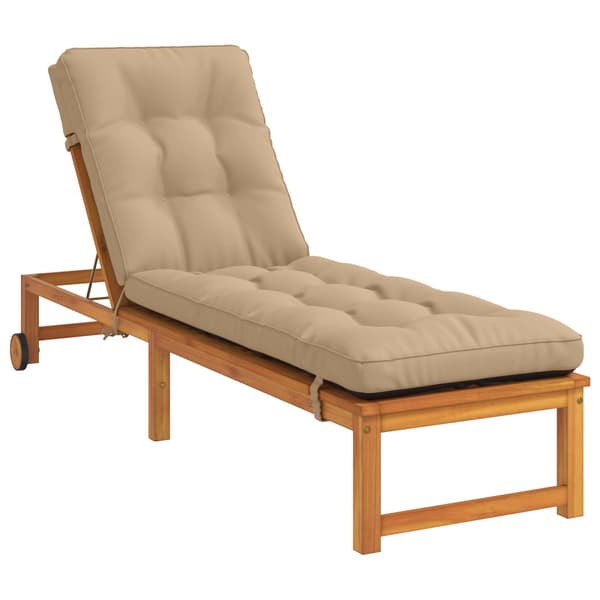 Solstol Kudde VIANEN 100% Polyester Sand 200 x 55 x 8 cm
