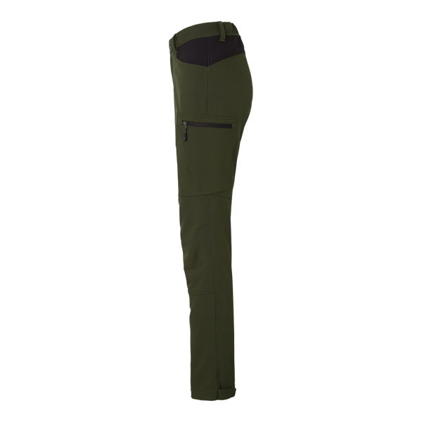 Moa Trousers w Dark olive Female