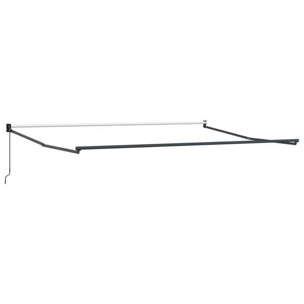 Markis Vit 500 × 300 cm Polyester och metall