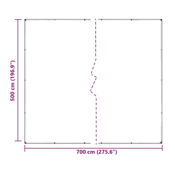 Växtskydd Transparent 7 x 5 m PVC