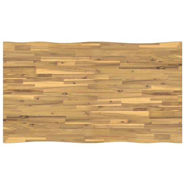 120 x 90 x 75 cm Massivt Akaciaträ Vit Rektangulär