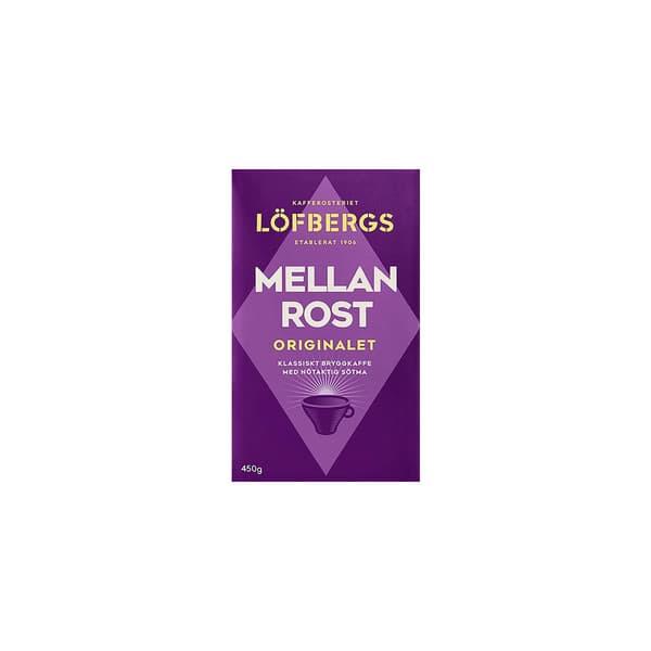 Kaffe LÖFBERGS Mellanrost brygg 450g