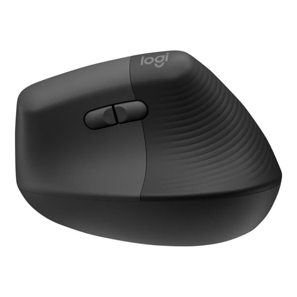 Logitech Lift Vertical Ergonomic Mouse - vertikal mus - Bluetooth, 2.4 GHz - grafit