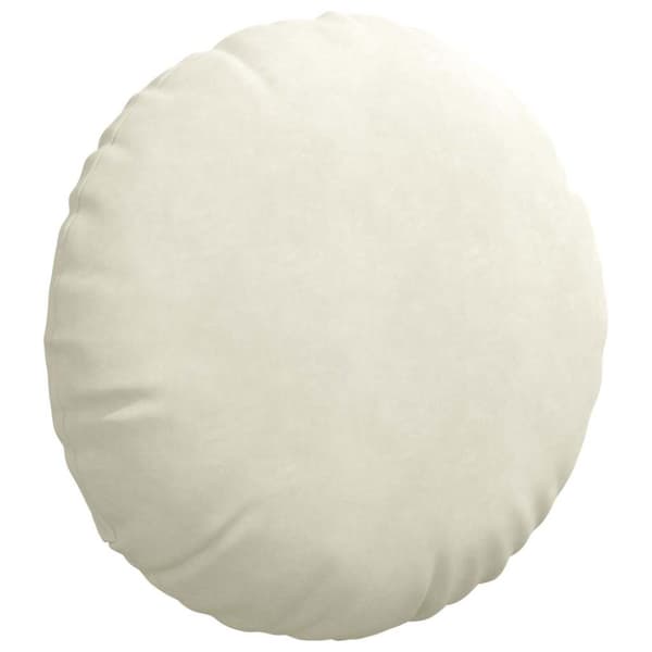 Sittkuddar 2 pcs Kräm Ø 80 x 29 cm Sammet