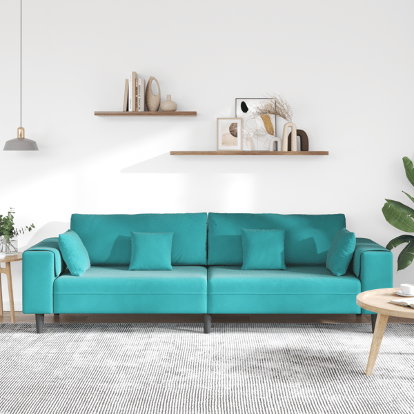 Soffa Turkos 250 x 77 x 76 cm Sammet