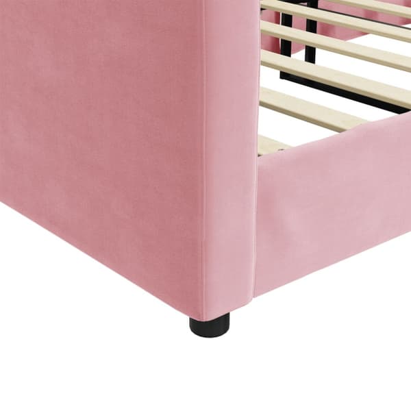 Dagbädd rosa 90x200 cm sammet