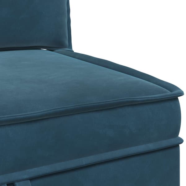 Soffa med förvaring Blå Sammet