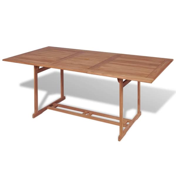 Trädgårdsbord 180x90x75 cm massiv teak