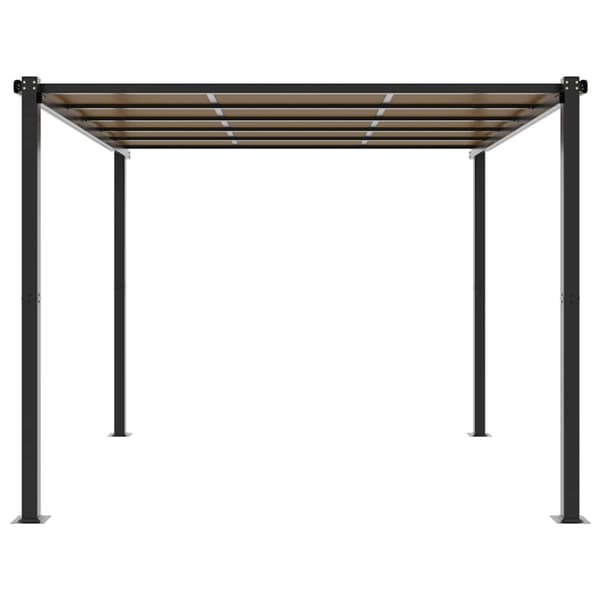 Lusthus antracit 3x3 m aluminium