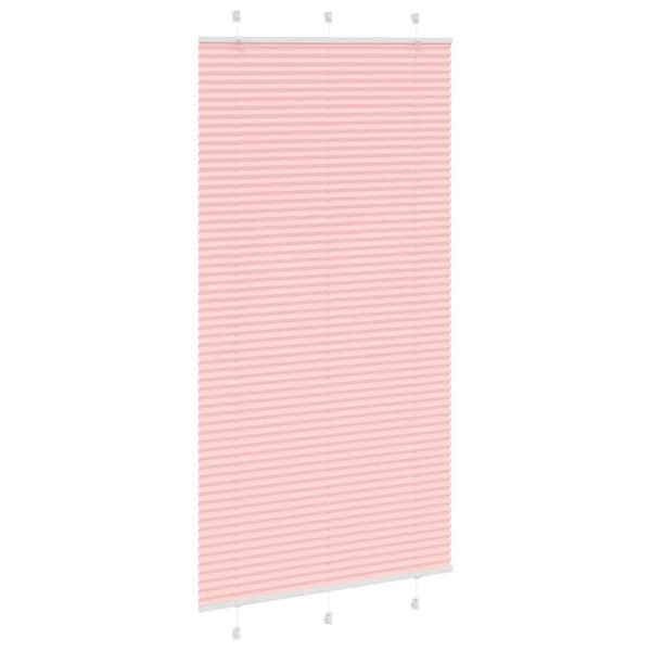 Plisserad persienn rosa 100x200 cm tyg bredd 99,4 cm polyester