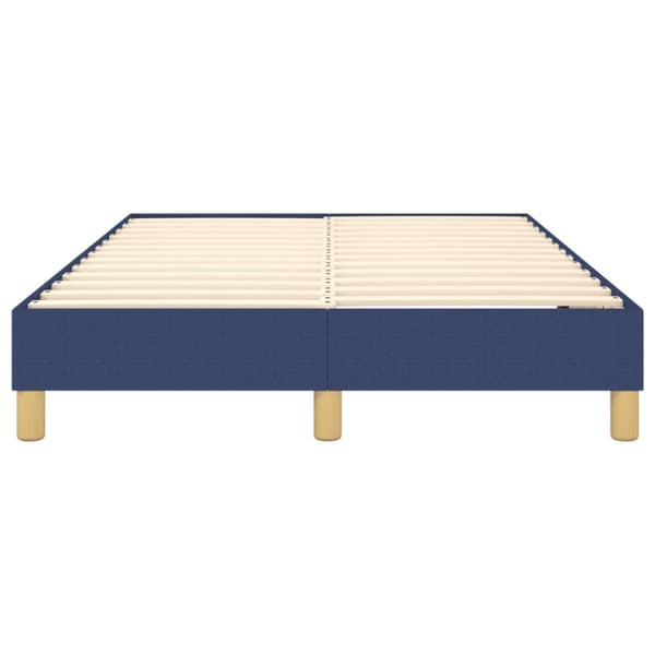 Boxspring-sängram blå 120x200cm tyg