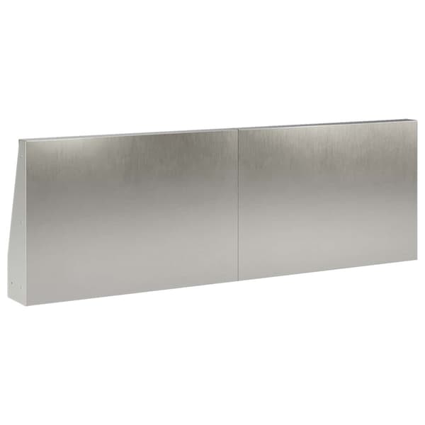 Stödvägg 4 st 60 x 12 x 30 cm Rostfritt stål Silver