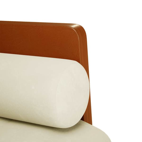 Loveseat soffa med dynor gräddvit 110 cm sammet