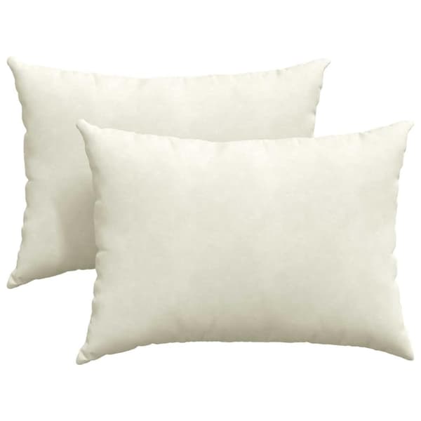 Sofakuddar 2 pcs Kräm 70 x 50 cm Kordread tyg