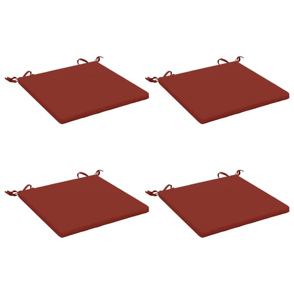 4-delade Sittdynor SOEST 4 st 100% Polyester Röd 40 x 40 x 3 cm