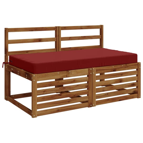 Sittkudde SOEST 100% Polyester Vinröd 120 x 80 x 10 cm